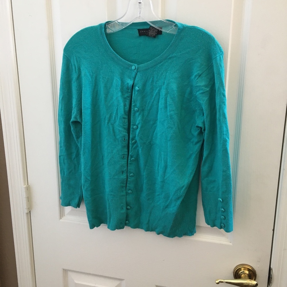 FINAL MARKDOWN LADIES grace elements cardigan petite small